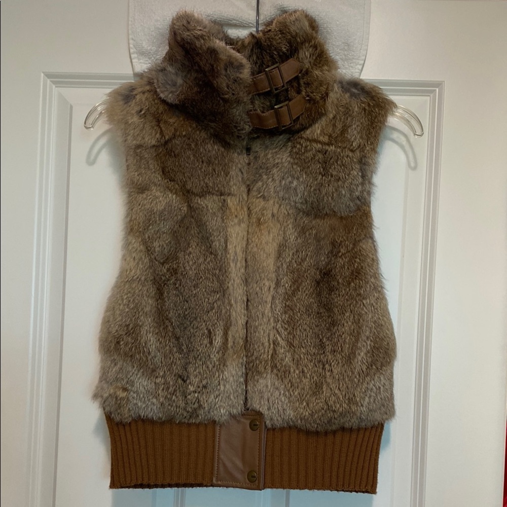 BCBG Vest with Buckle Detail